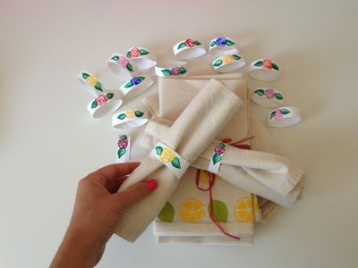 DIY CRAFT! Pretty Napkin Rings from Paper-Towel Tubes!