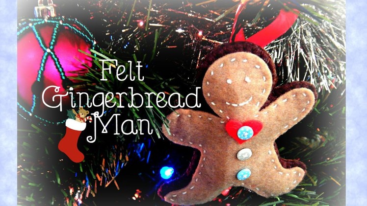DIY Felt Gingerbread Man Decoration! ¦ The Corner of Craft