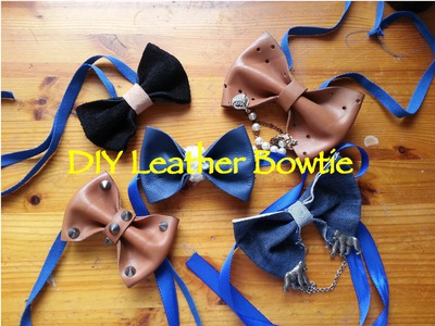DIY Leather Bowtie (Deutsch, English Sub)