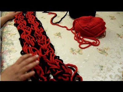 DIY. MIM Arm Knitting Scarf Color Sorting, for Valentine's day, St Patrick's day or Christmas