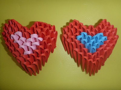 DIY Origami 3D Herz Geschenk zum Muttertag, Mother´s day Gift Ideas Heart, Anleitung, Tutorial