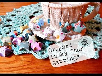 DIY Origami Lucky Star Earrings ¦ The Corner of Craft