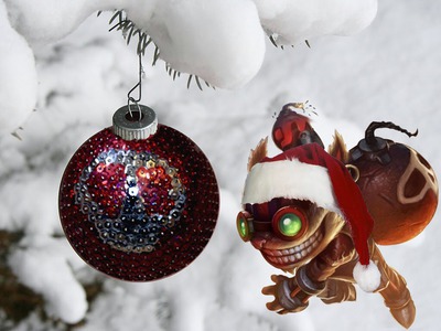 DIY Tutorial - bomb(k)a choinkowa Ziggs ♥