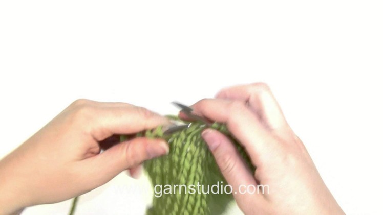 DROPS Knitting Tutorial: How to work Japanese short rows