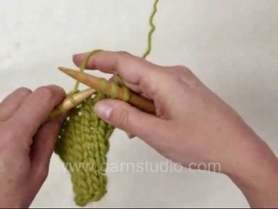 DROPS Knitting Tutorial: How to knit backwards