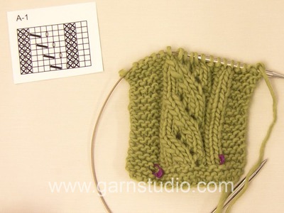 DROPS Knitting Tutorial: How to work a lace pattern