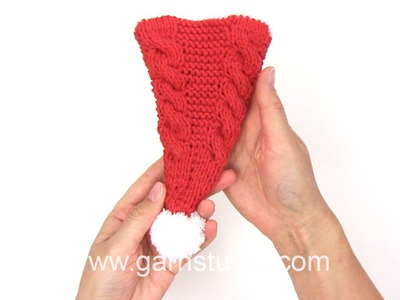 DROPS Knitting Tutorial: How to work a cutlery holder