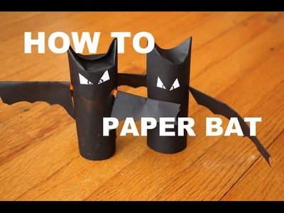 Halloween Cute Paper BAT craft - DIY Tutorial Easy to Make