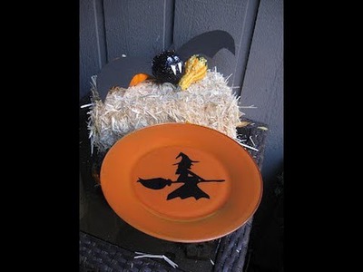 Halloween Witch Platter Craft Tutorial