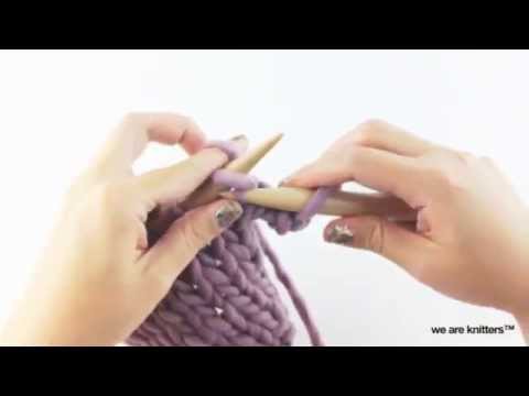 How to bind off knitting and yarn over | We Are Knitters