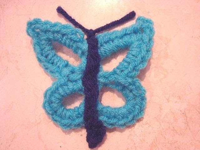 HOW TO CROCHET A BUTTERFLY.