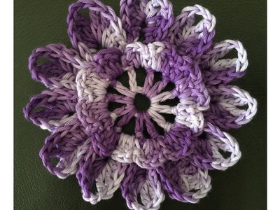 How to Crochet a Flower Pattern #66 │by ThePatterfamily