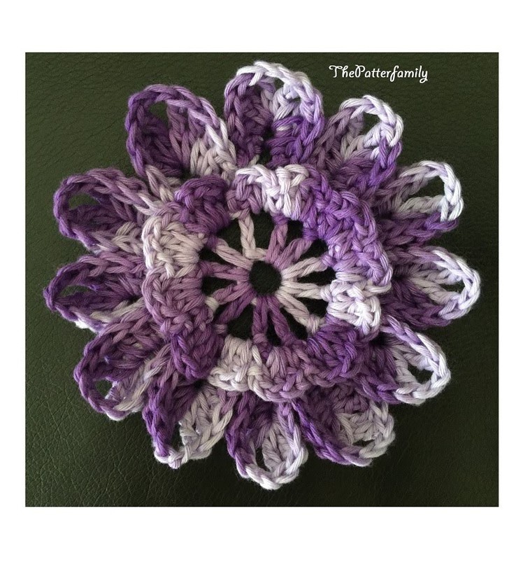 How to Crochet a Flower Pattern #66 │by ThePatterfamily