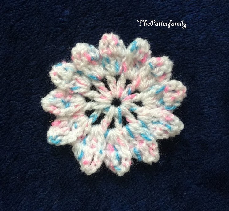 How to Crochet a Flower Pattern #67 │by ThePatterfamily