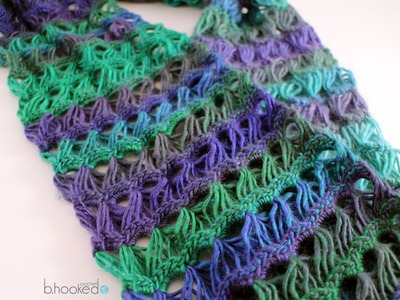 How to Crochet a Scarf Left Handed: Broomstick Lace Infinity Scarf Free Crochet Pattern