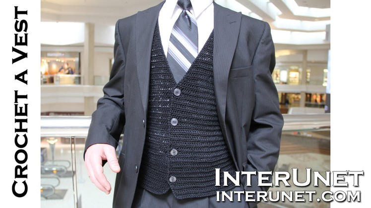 How to crochet a vest jacket - men’s waistcoat crochet pattern