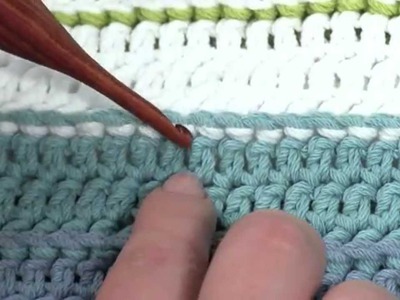How to Crochet: Shallow Post Stitches (Left Handed)