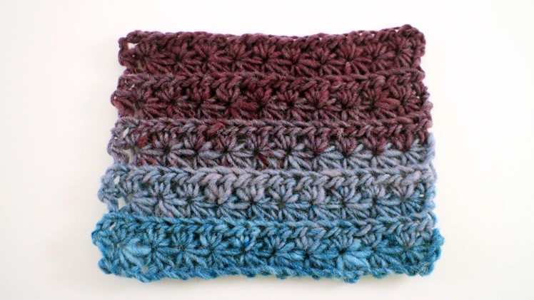 How to Crochet the Star Stitch Left Handed