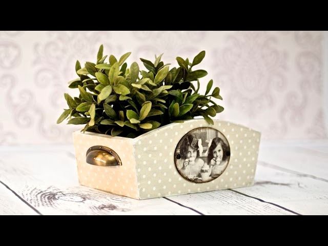 How to do dotted box - decoupage tutorial  DIY