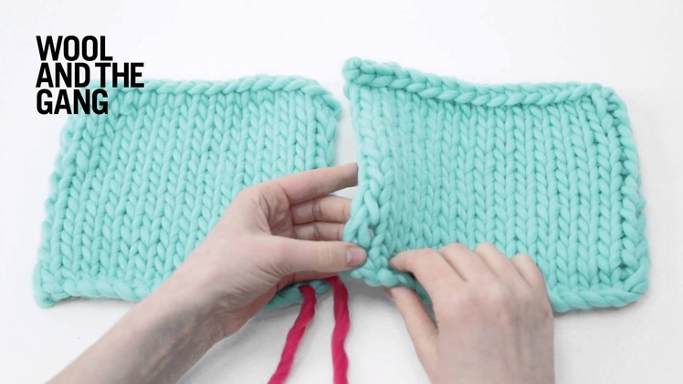 How to invisibly seam knitting
