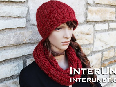 How to knit a scarf - infinity scarf knitting pattern