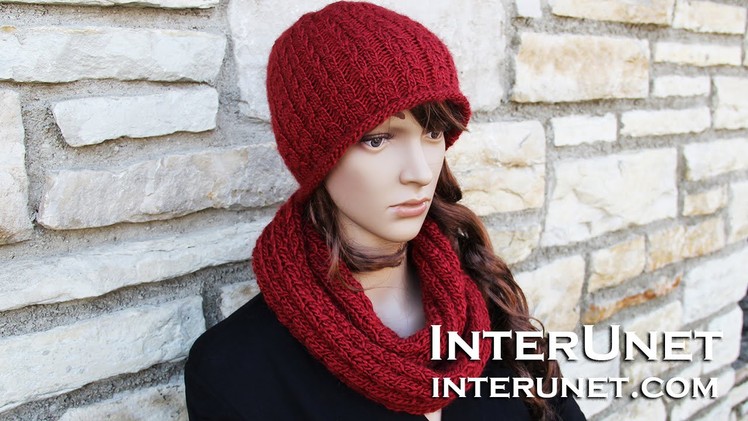How to knit a scarf - infinity scarf knitting pattern