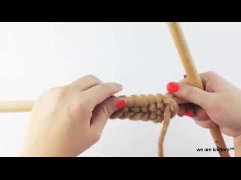 How to knit Crossed Stockinette Stitch | We Are Knitters