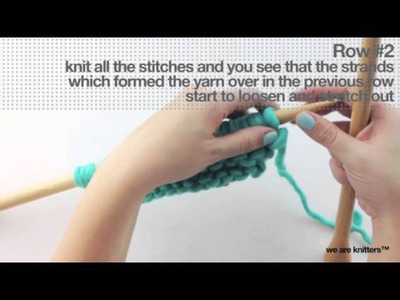 How to knit drop stitch | We Are Knitters
