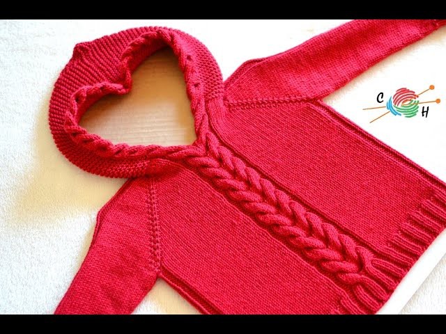 How to Knit Horseshoe Cable Pullover Part 4
