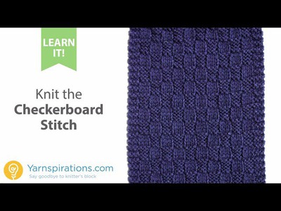 How To Knit the Checkerboard Stitch