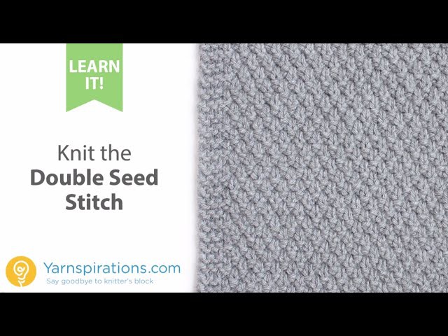 How To Knit the Double Seed Stitch