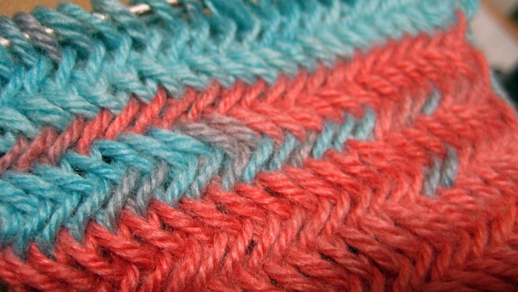 How to Knit The Horizontal Herringbone Stitch_ Узор - Колосок