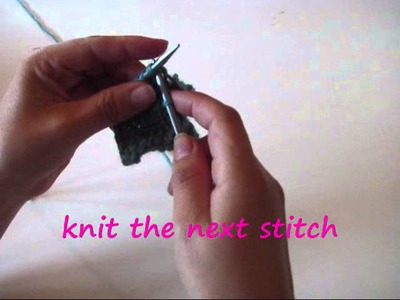 How To knit the Picot Bind Off