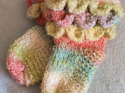 How to Loom Knit Adult Booties 2 types