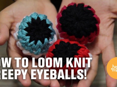How to Loom Knit an Eyeball (Super fast and easy!)