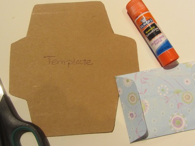 How to Make a  Gift Card Envelope with Scrapbook Paper Craft Tutorial