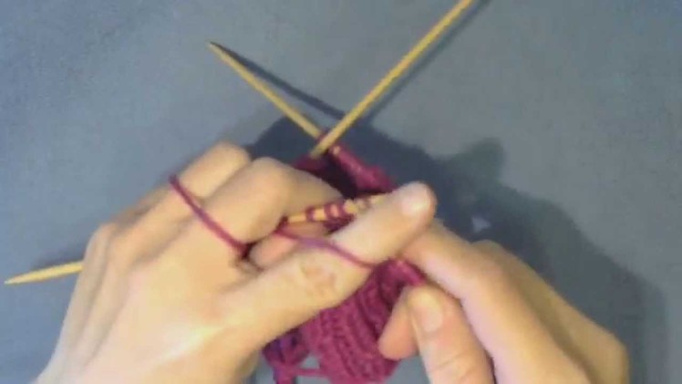 How to Make a Right Twist in Knitting