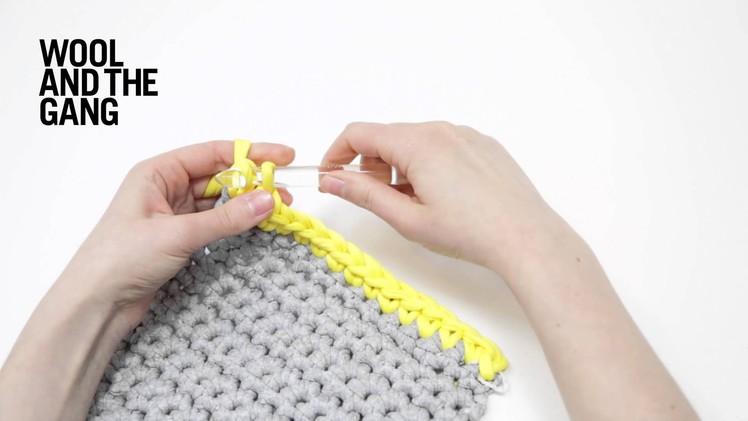 How to make a single crochet edge trim