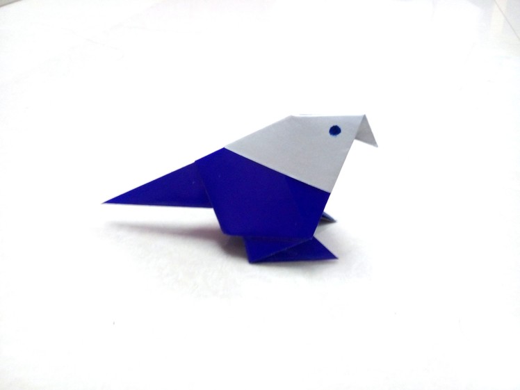 How to make an origami paper bird - 1 | Origami. Paper Folding Craft, Videos and Tutorials.