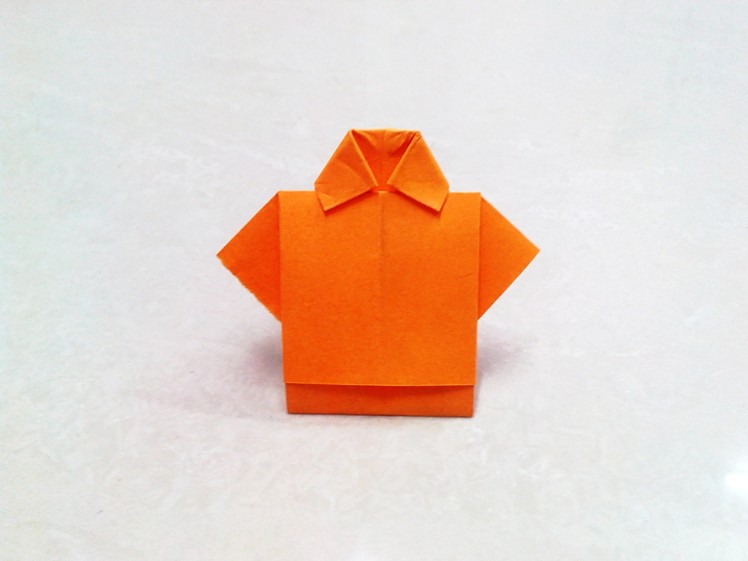 How to make an origami paper t-shirt | Origami. Paper Folding Craft, Videos and Tutorials.