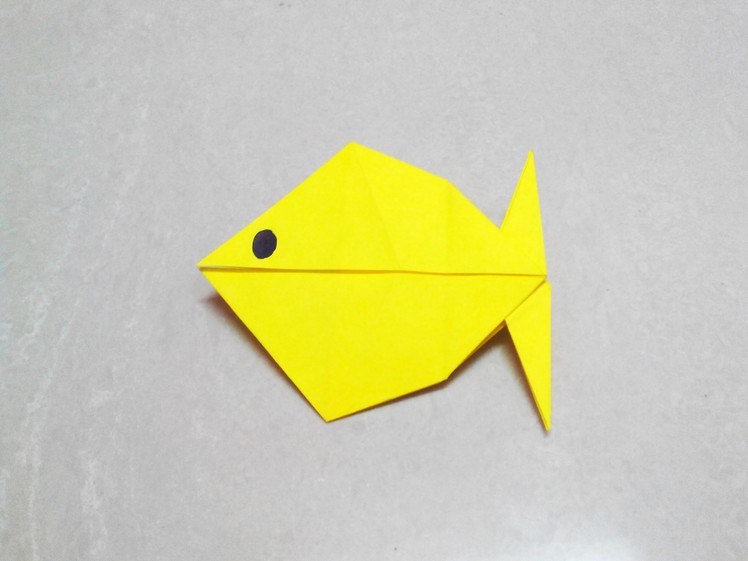 How to make an origami paper fish - 2 | Origami. Paper Folding Craft, Videos and Tutorials.