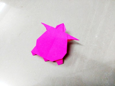 How to make an origami paper sea turtle | Origami. Paper Folding Craft, Videos and Tutorials.
