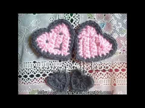 How to make crochet  HEART طريقة عمل قلب كروشية