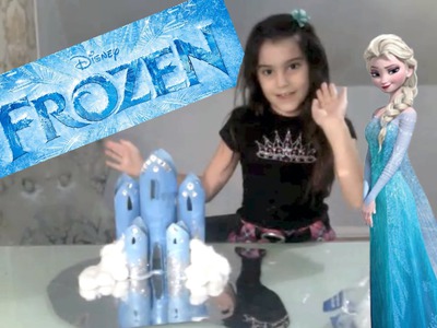 How to Make Elsa's Frozen Ice Castle Desktop Organizer Craft Project Tutorial