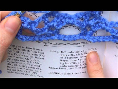 How to Read a Pattern and Crochet a Lacy Stitch