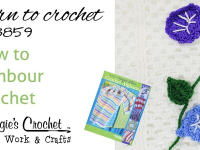 How to Tambour Crochet - Chain Stitch on Top - LA3859 Morning Glory Stem Ver  1-Right Hand