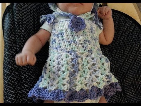 Lavender Grace Beautiful Crochet Spring Baby Dress DIY tutorial