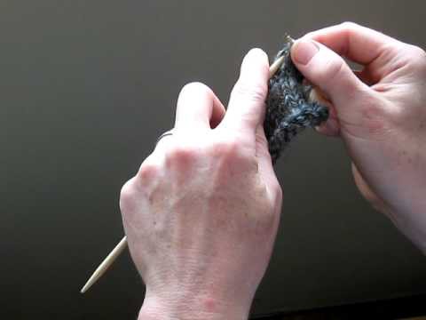 Learning to Knit Righthanded English