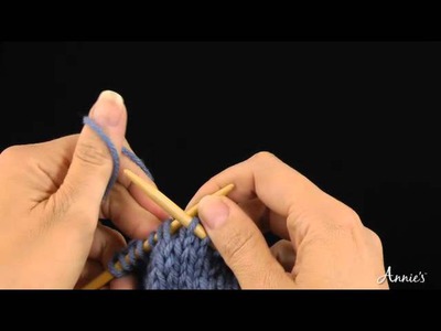 Make 1 with Backward Loop to the Right - How to Increase - Annie's Knitting Tutorial