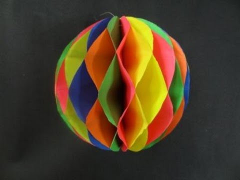Paper Crafts: How to make a Paper Honeycomb Ball